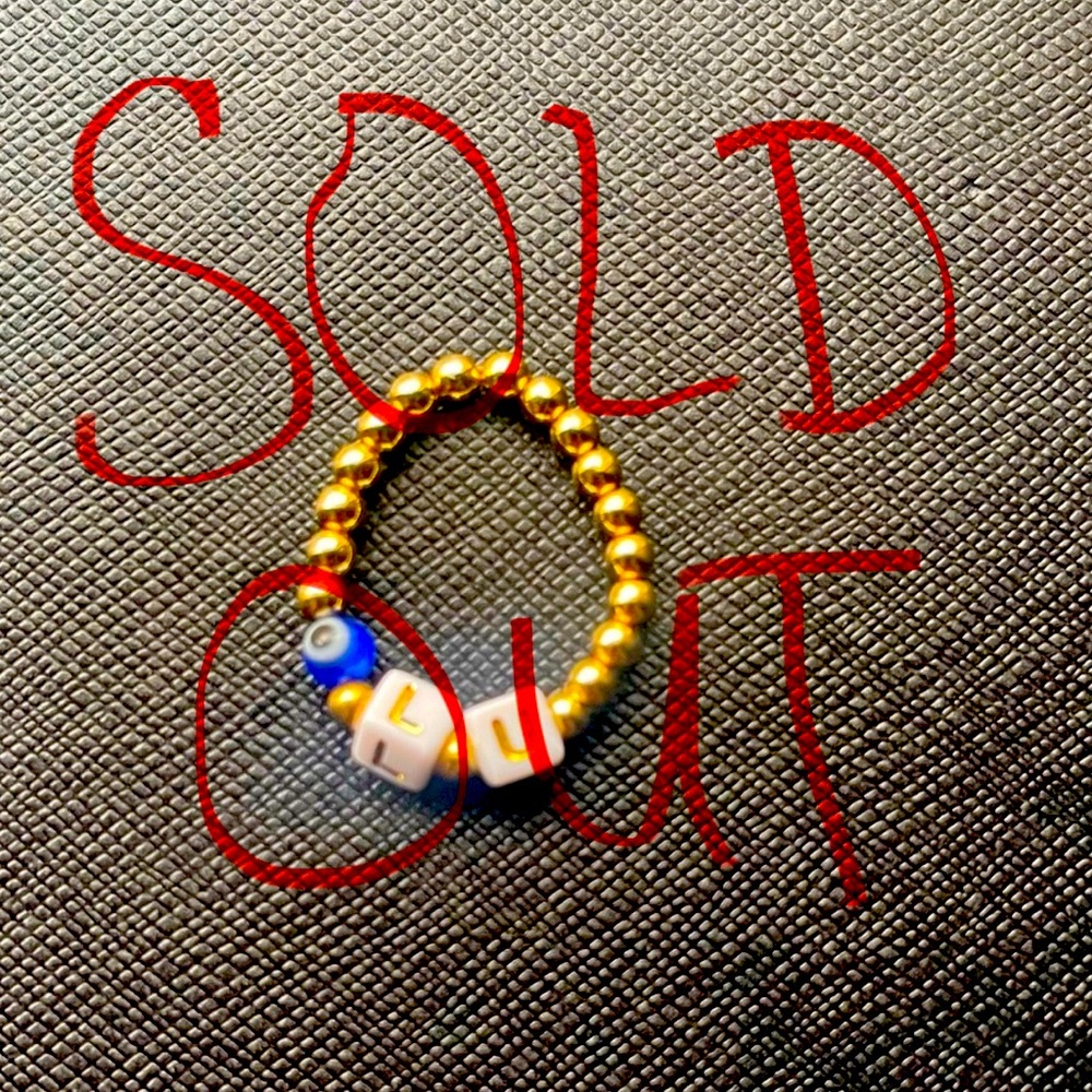 🧿🧿🧿Evil Eye 14K Gold Filled 🧿❤️U Ring🧿🧿🧿